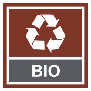 Odpady BIO naklejka / tabliczka 1