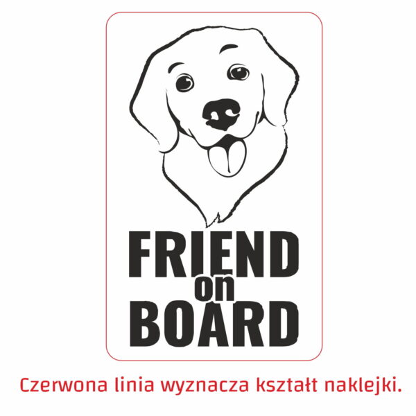 Naklejka Friend on board 1