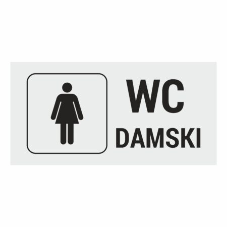 WC damski / tabliczka szara