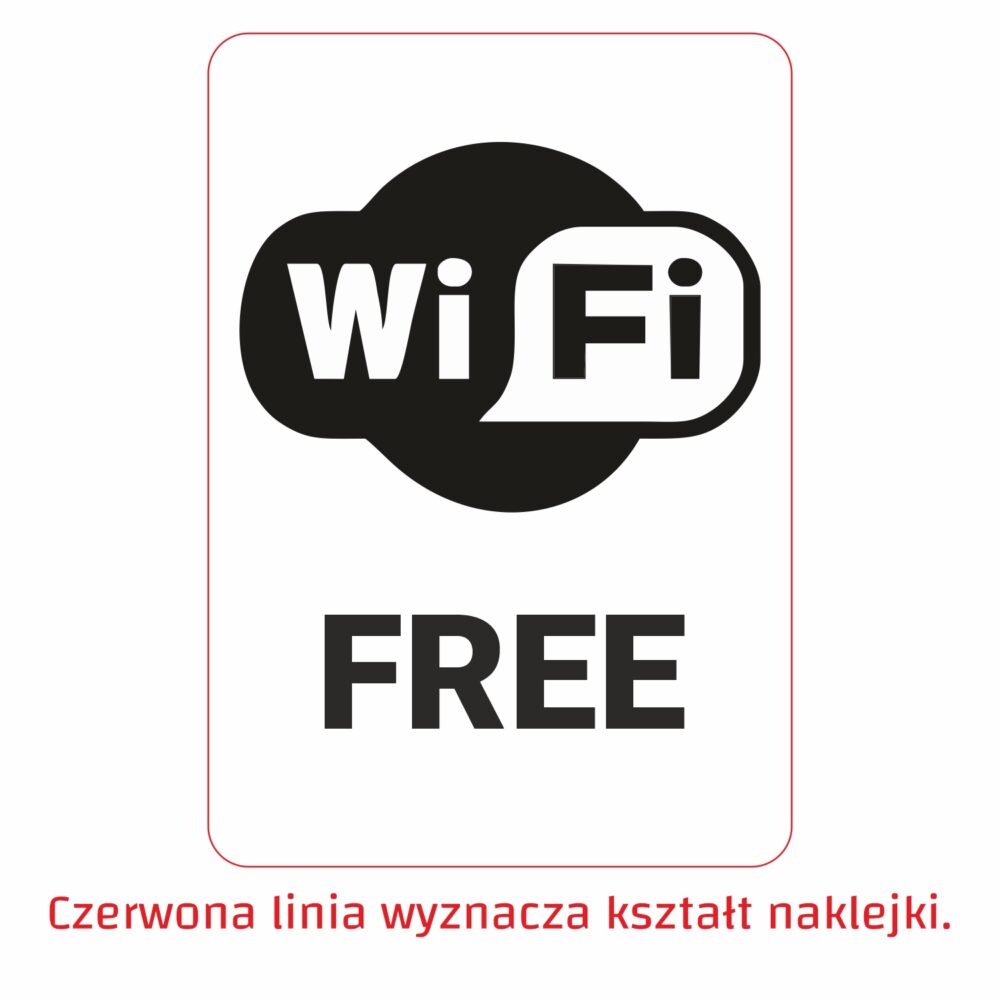 WiFi free z białym tłem