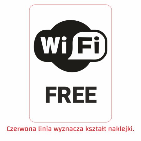 WiFi free z białym tłem