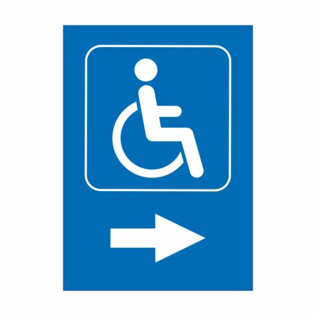 Wejście dla niepełnosprawnych naklejka / tabliczka