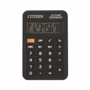 Kalkulator kieszonkowy CITIZEN LC210NR, 8-cyfrowy