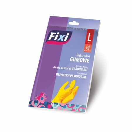 Rękawice gumowe FIXI 1 para żółte