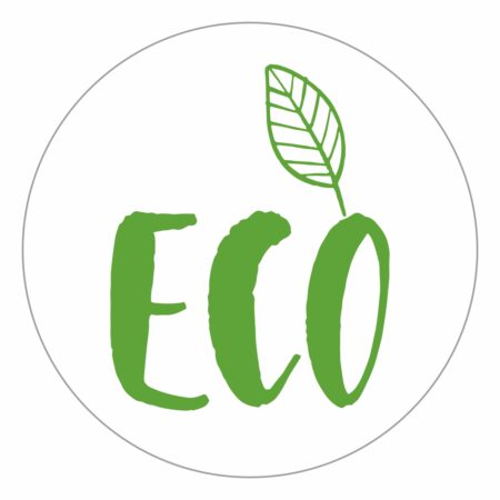 Eco naklejki białe tło komplet 50 szt