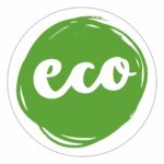 Eco naklejki zielone komplet 50 szt