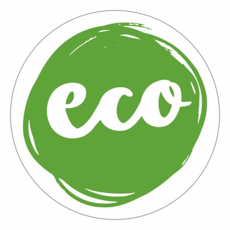 Eco naklejki zielone komplet 50 szt