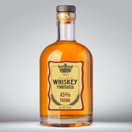Etykieta na whisky w stylu czasów prohibicji - 20 szt.