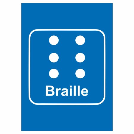 Braille naklejka / tabliczka